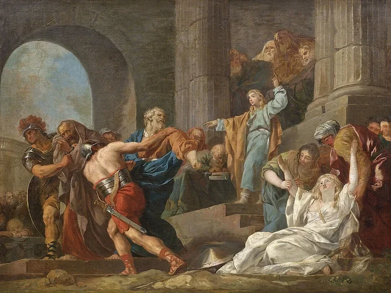 1744-François-Guillaume Ménageot - La giustificazione di Suzanna